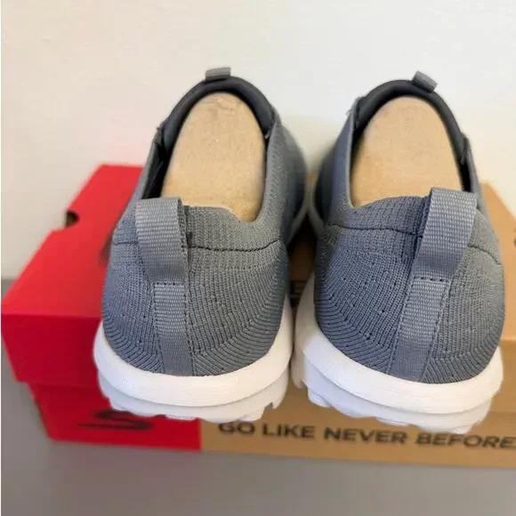 Skechers GOwalk Classic Danyl Gray Pink Sneakers Women 7 Slip On Comfort - Picture 6 of 10
